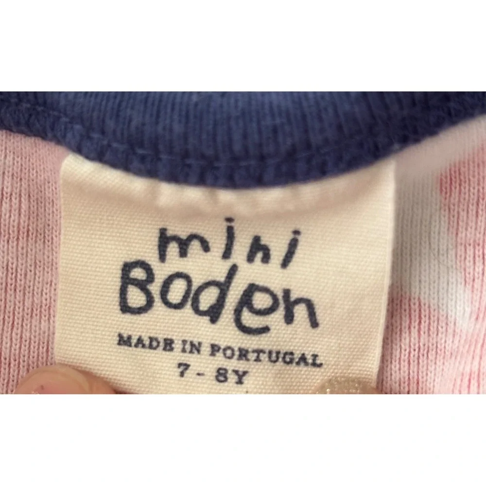 Mini Boden Girls Long Sleeve Shirt Bundle Bunny Rainbow Star Stripe Size 7-8Y